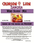 Sangria  Wine Slush : Get your Sangria Wine ready and make a refreshing frozen wine slush for you and friends.The wine slush flavor is magnificent. Buy a quantity of 1-4 for a 10% discount off the regular price
